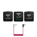 ست میکروفن بی سیم رود مدل Rode Wireless Go II همراه با کابل اتصال موبایل 3.5mm Rode SC7