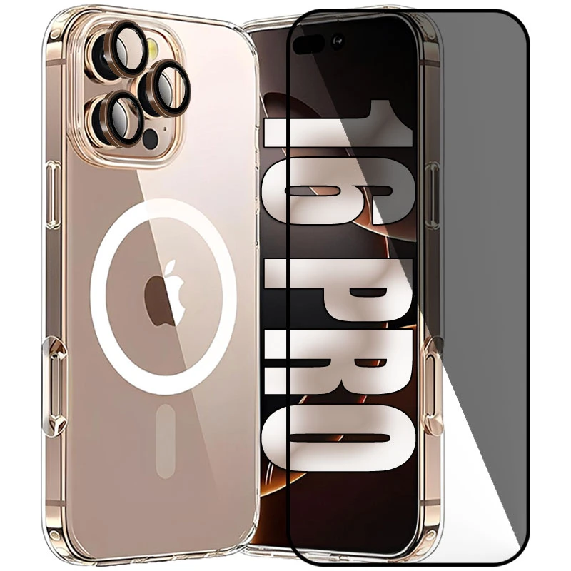 کاور مسیر مدل Totally ProtectR مناسب برای گوشی موبایل اپل iPhone 16 Pro به همراه محافظ صفحه نمایش و محافظ لنز دوربین