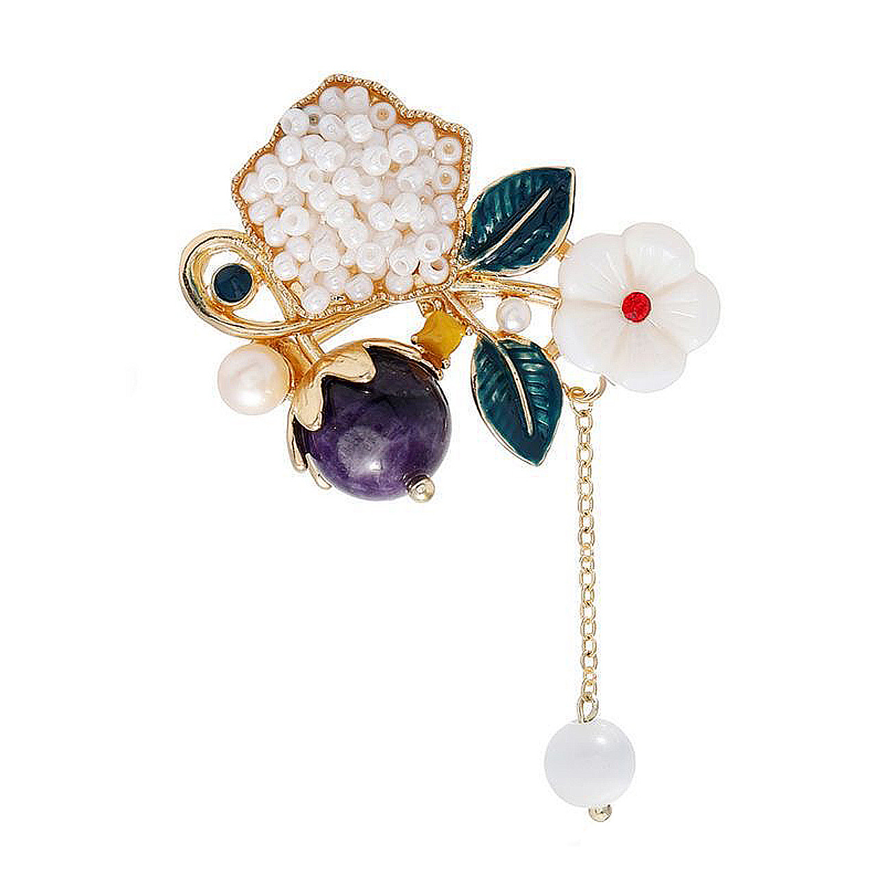 گل سینه زنانه مدل مینا ایتالیایی کد 00708 گل سینه زنانه مدل مینا ایتالیایی کد 00708