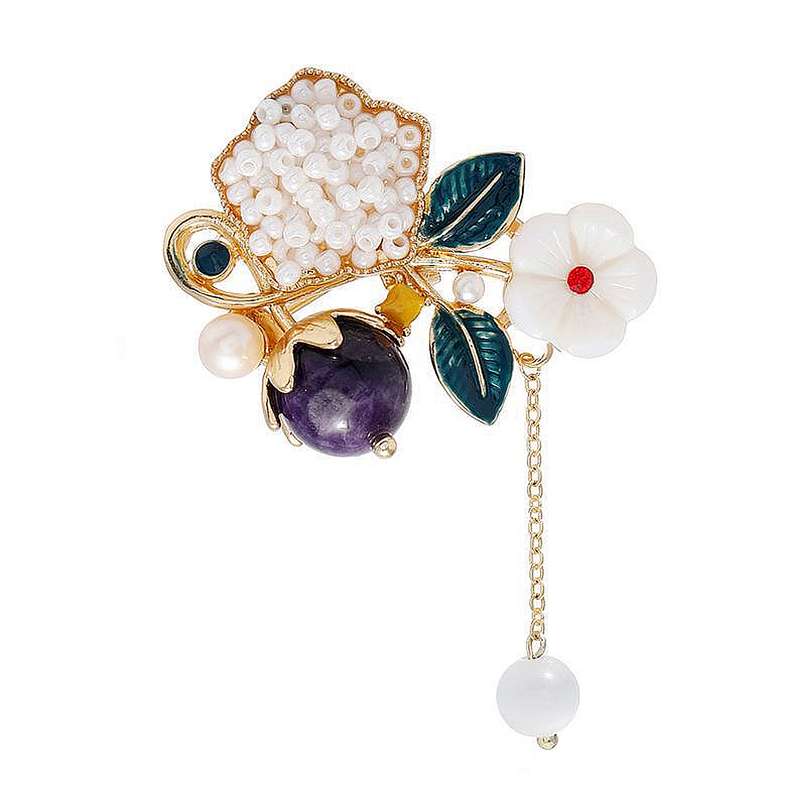 گل سینه زنانه مدل مینا ایتالیایی کد 00708 گل سینه زنانه مدل مینا ایتالیایی کد 00708