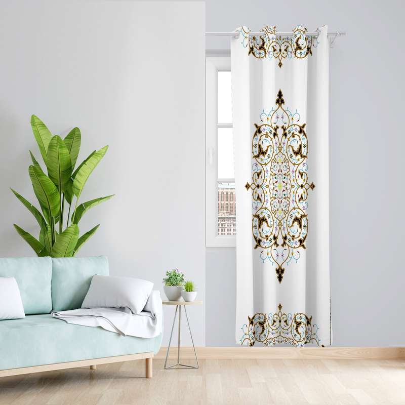 پرده طرح قاب مدل مخمل پانچی کد 4010 z سایز 140x200 سانتی متر پرده طرح قاب مدل مخمل پانچی کد 4010 z سایز 140x200 سانتی متر