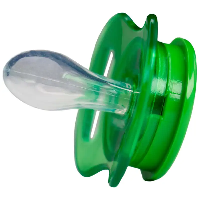 پستانک ارتودنسی وی کر مدل دربدار شفاف چاپدار Comfort سایز 3+ ماه کد P143