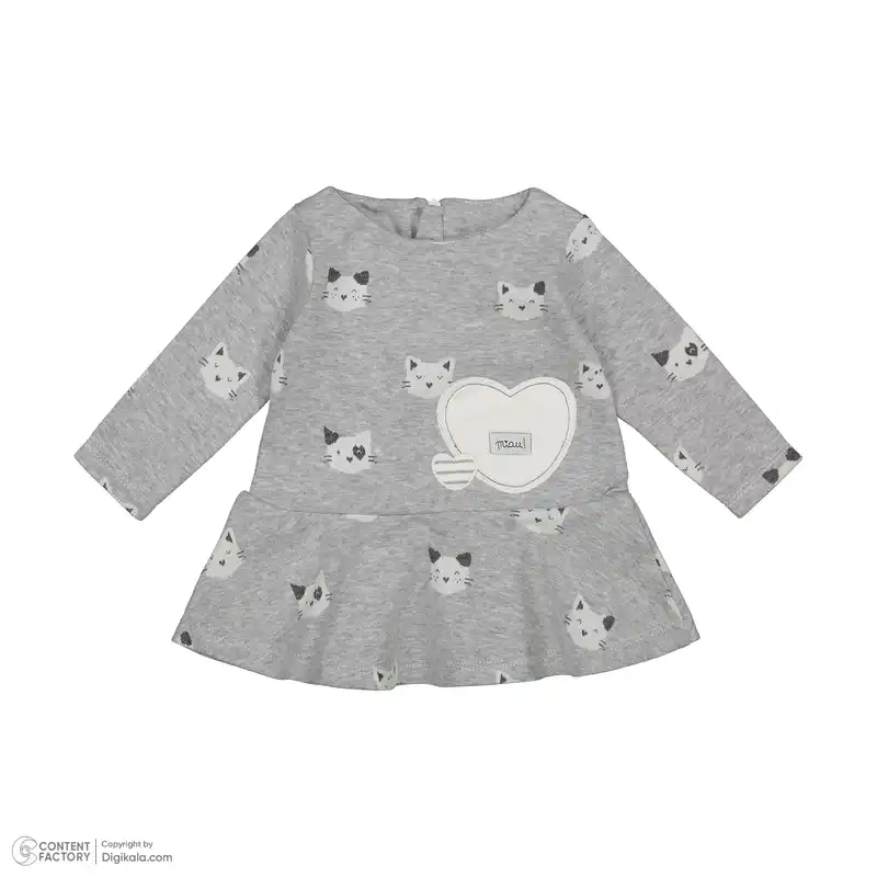 ست پیراهن و هدبند نوزادی ایندیگو مدل 23173