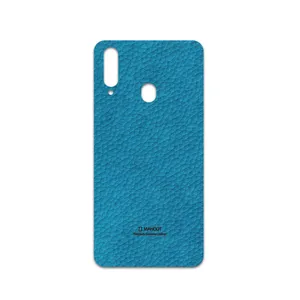 MAHOOT Blue-Leather Cover Sticker for Samsung Galaxy A20s