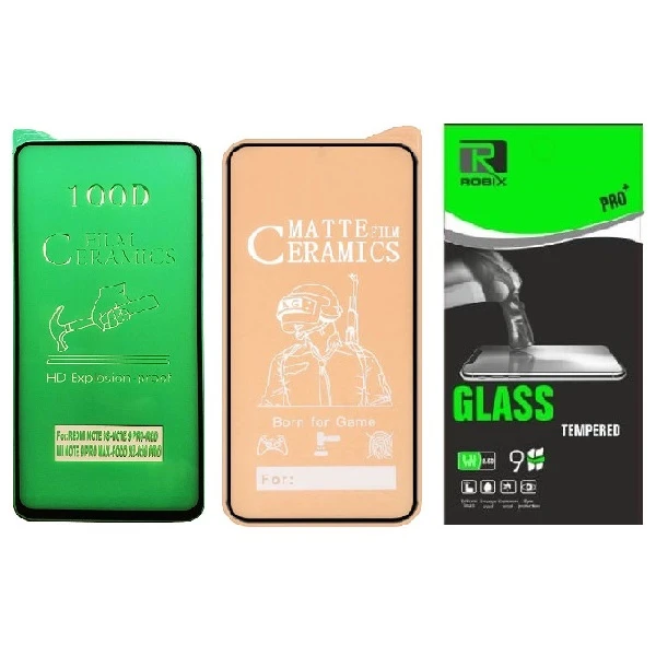 محافظ صفحه نمایش روبیکس مدل CR-Note9pro مناسب برای گوشی موبایل شیائومی Redmi Note 9pro مجموعه 2 عددی