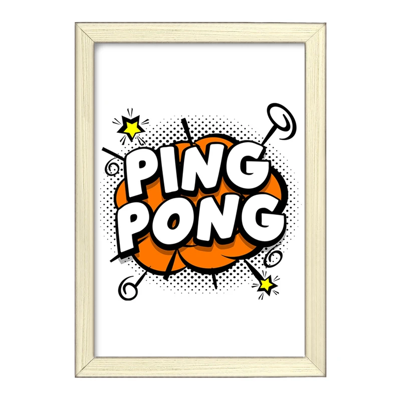 تابلو خندالو طرح پینگ پنگ Ping Pong کد 27994