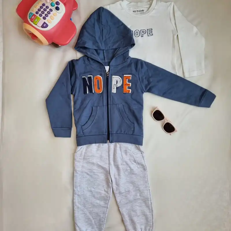 ست 3 تکه لباس نوزادی مدل نوپ