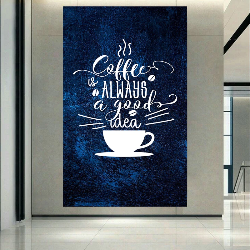 پوستر پارچه ای طرح قهوه مدل Coffee is a good idea کد AR31284