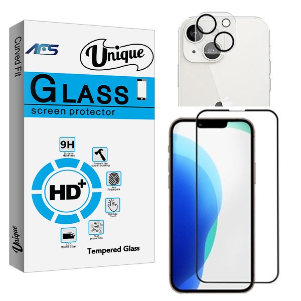 محافظ صفحه نمایش ای اف اس مدل +HD مناسب برای گوشی موبایل اپل iPhone 13 به همراه محافظ لنز دوربین