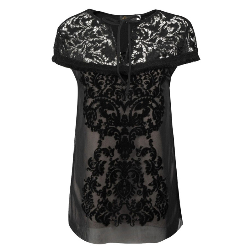 بلوز آستین کوتاه زنانه مدل مجلسی کد 707