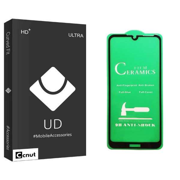 محافظ صفحه نمایش سرامیکی کوکونات مدل UD Black مناسب برای گوشی موبایل هوآوی Y6 2019
