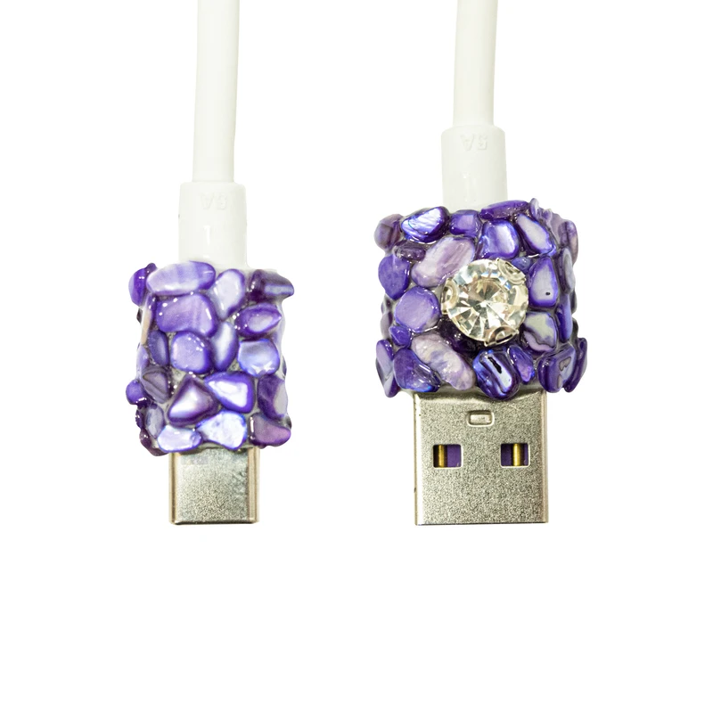 کابل تبدیل USB به USB-C آی لد مدل جواهر 5A طول 1 متر