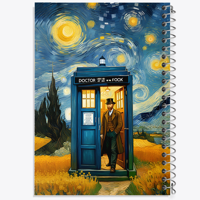 دفتر مشق 100 برگ خندالو طرح ونسان ونگوگ کد N5847