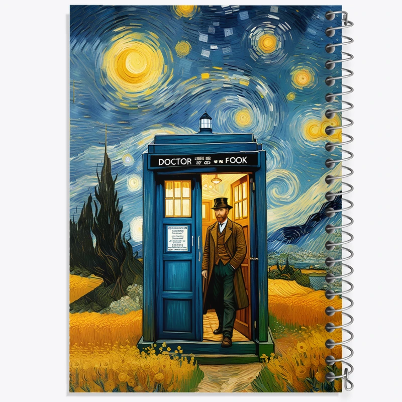 دفتر ژورنال نویسی 50 برگ خندالو مدل نقطه ای طرح ونسان ونگوگ کد N5847