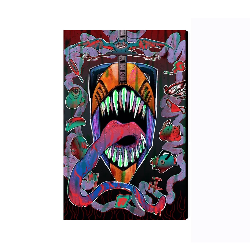 تابلو شاسی عرش مدل انیمه مرد اره ای Chainsaw Man کد As3365