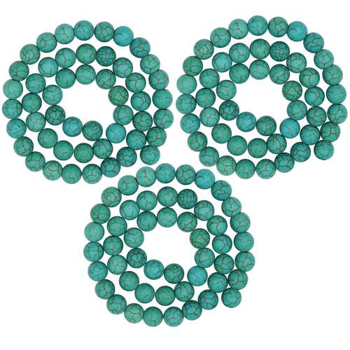 ریسه سنگ فیروزه رزالیا مدل Rika-AB-29 بسته 3 عددی