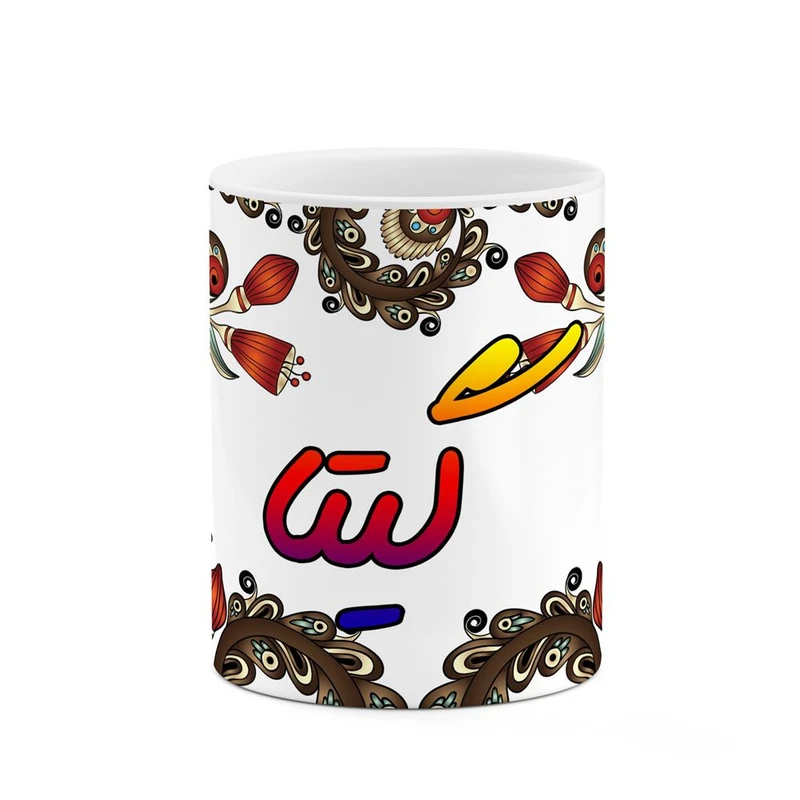 ماگ کاکتی مدل اسم گیتا طرح سنتی گل و بته کد mgh46853