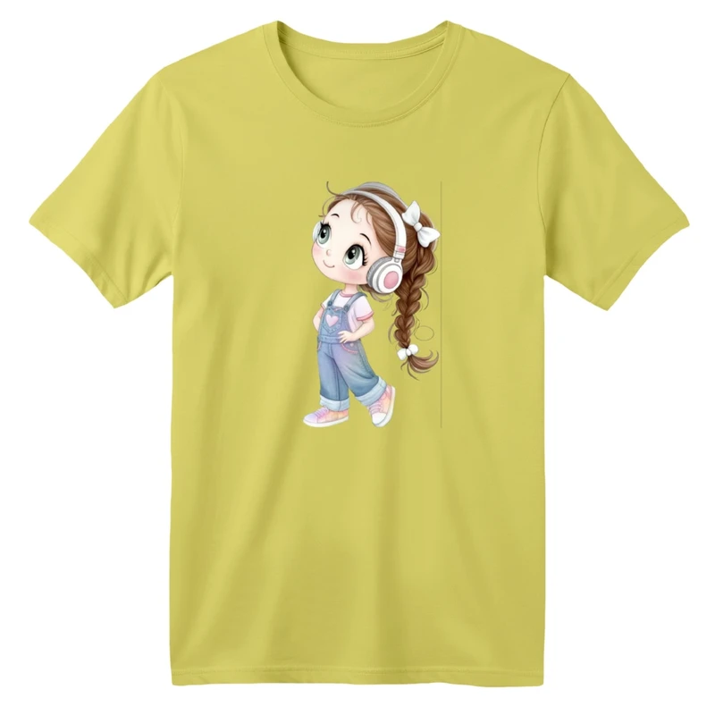 تی شرت آستین کوتاه بچگانه مدل دخترک کد 20