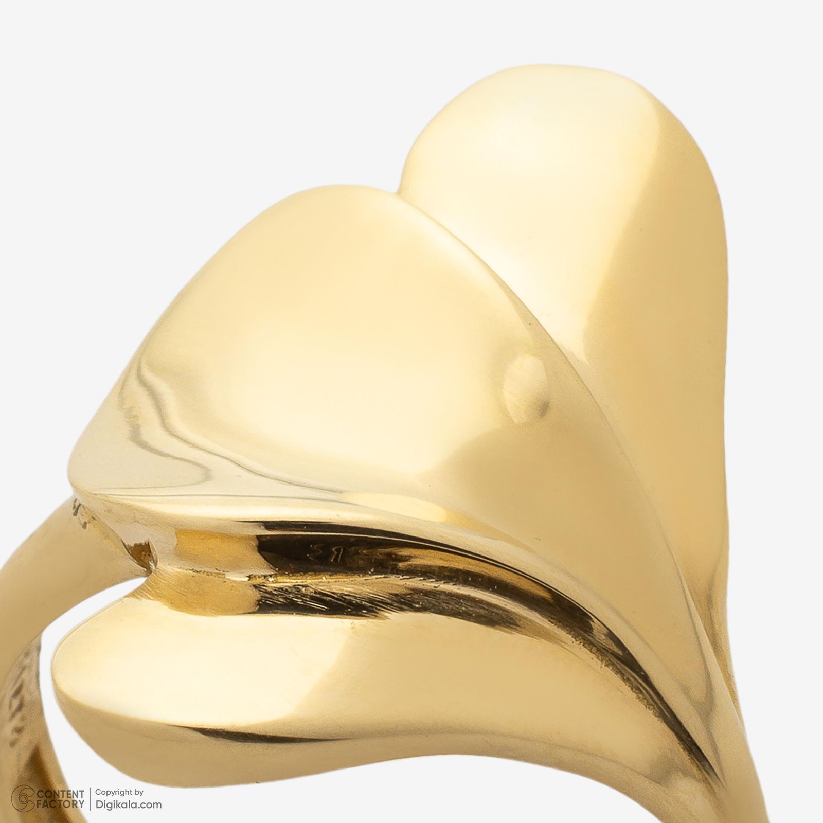 انگشتر طلا 18 عیار زنانه گلدم مدل R348003 سایز 54 -  - 4
