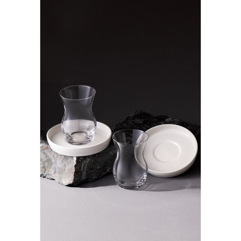 ست فنجان و نعلبکی 12 پارچه کاراجا مدل Sarıyer Design