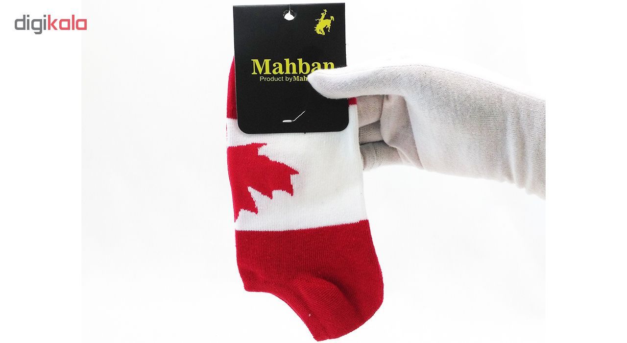 جوراب مردانه مچی مهبان مدل پرچم کانادا -  - 3