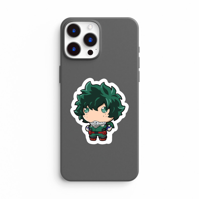 استیکر لپ تاپ و موبایل بووم طرح انیمه My Hero Academy مدل Lil Deku کد BM141