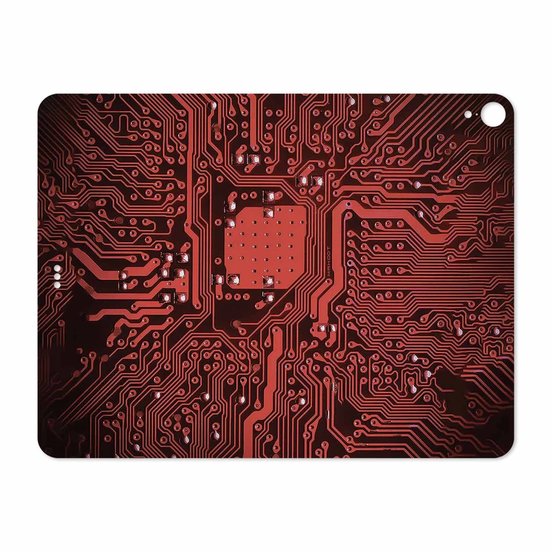 برچسب پوششی ماهوت مدل Red Printed Circuit Board مناسب برای تبلت اپل iPad Pro 12.9 (GEN 3) 2018 A1983