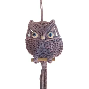 آویز بافتنی طرح جغد کد 007