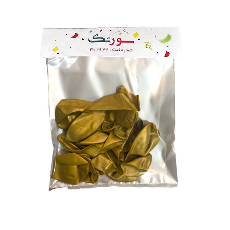 بادکنک سورتک طرح کروم پلاس بسته 10 عددی