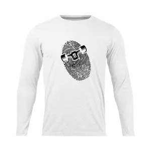 تی شرت آستین بلند مردانه مدل  skate_N1_0350 رنگ سفید
