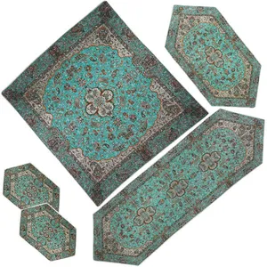 ست 5 تکه رومیزی ترمه مدل شاه عباسی کد 125