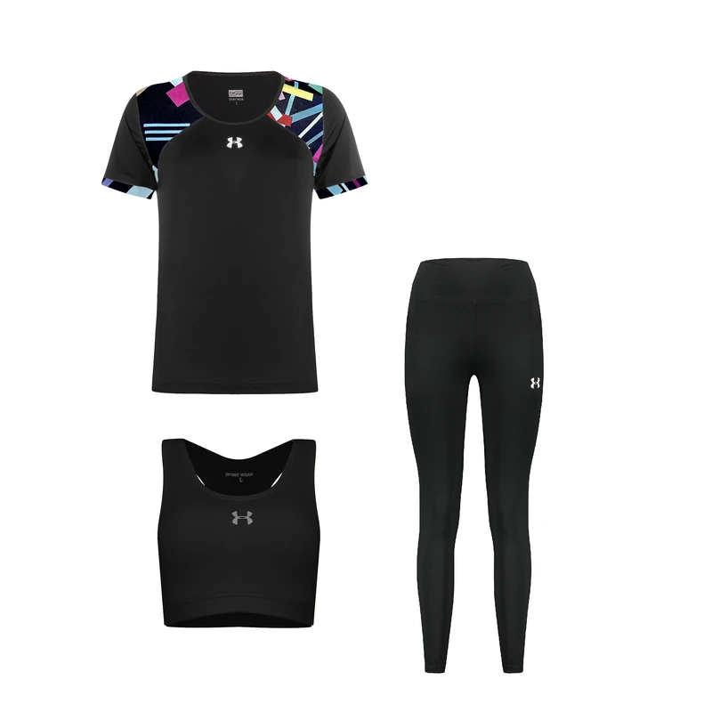 ست سه تکه لباس ورزشی زنانه مدل 7202-4104-1801