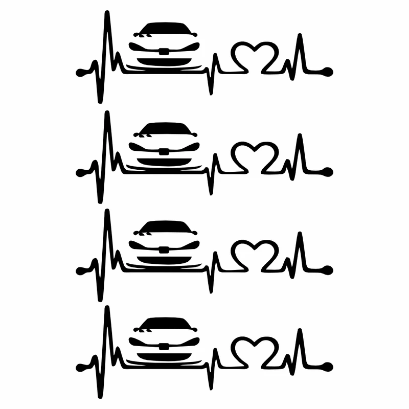 برچسب بدنه خودرو ماتریسیو طرح ماشین 206 کد M97 بسته 4 عددی