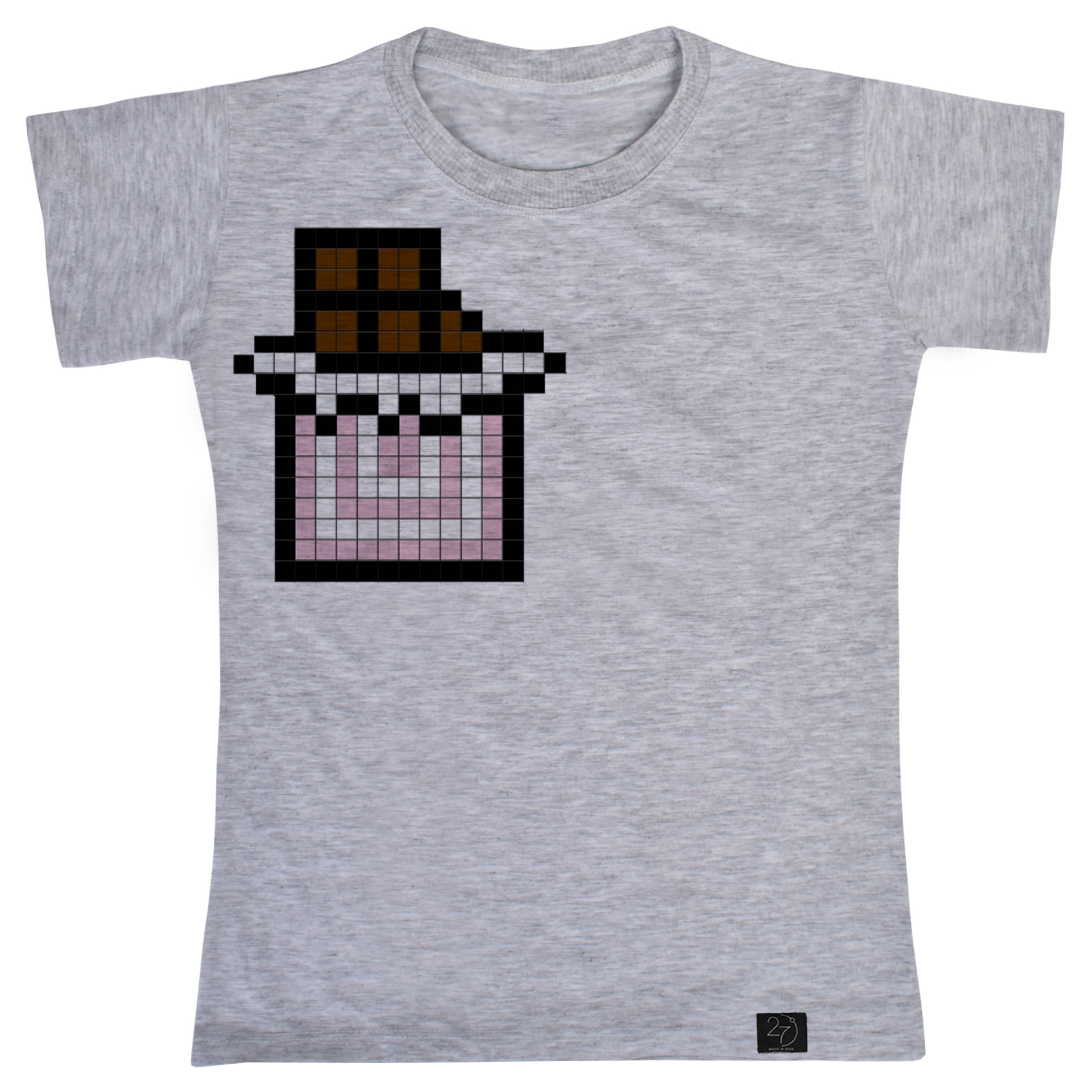 تی شرت آستین کوتاه دخترانه 27 مدل CHOCOLATE کد Z22