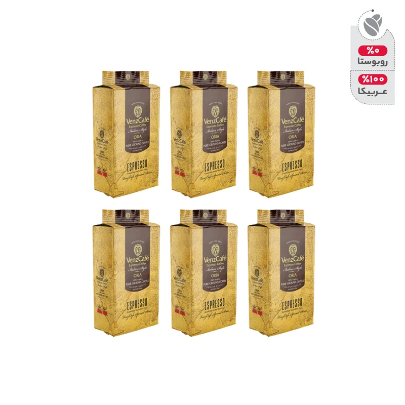 پودر قهوه اسپرسو اوریا ونزکافه بسته 6 عددی