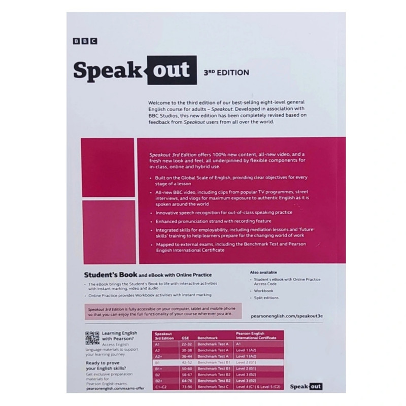 کتاب (3rd Edition) Speak Out B1 اثر Antonia Clare و JJ Wilson انتشارات الوندپویان