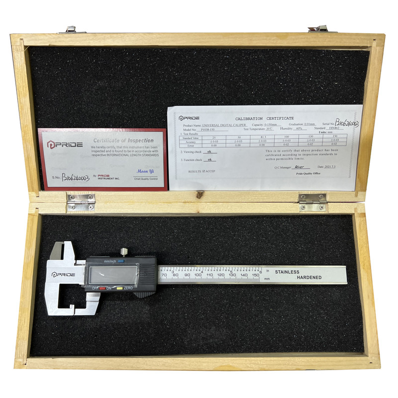 کولیس دیجیتال پراید مدل P1038-150 گستره 0-150 میلیمتر کولیس دیجیتال پراید مدل P1038-150 گستره 0-150 میلیمتر