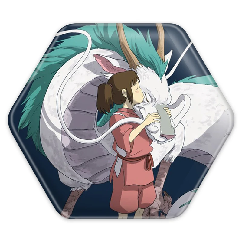 پیکسل خندالو طرح چیهیرو و هاکو انیمه شهر اشباح مدل شش ضلعی کد 12103