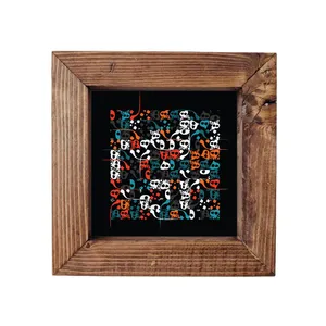 تابلو کاشی گلاک طرح تایپوگرافی کد FT8