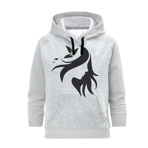 هودی زنانه مدل بانو کد B248 رنگ طوسی