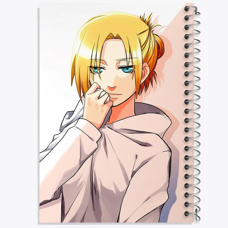 دفتر نت موسیقی 50 برگ خندالو مدل کریستا انیمه اتک آن تایتان Attack on Titan کد 18548