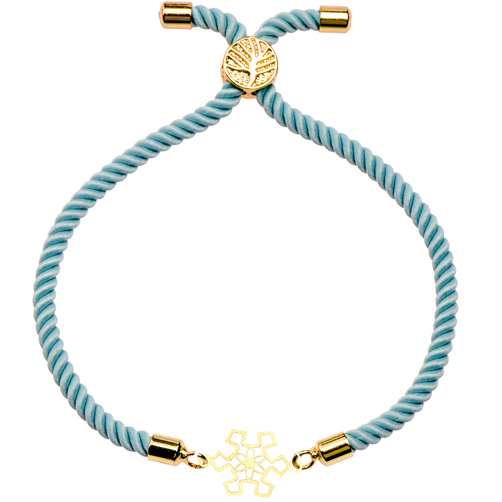 دستبند طلا 18 عیار زنانه کرابو طرح دونه برف مدل Kr1586