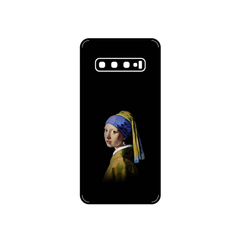 برچسب پوششی ماهوت مدل Girl with a Pearl Earring of Vermeer مناسب برای گوشی موبایل سامسونگ Galaxy S10