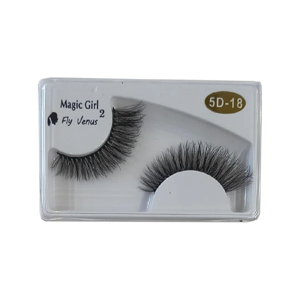 مژه مصنوعی  پنج بعدی مجیک گرل مدل ابریشمی کد 5D-18