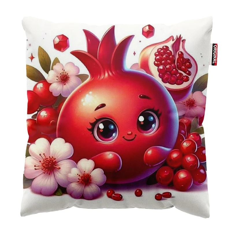 کوسن پاد آفرین مدل انار کد 817 سایز 30*30 سانتی متر