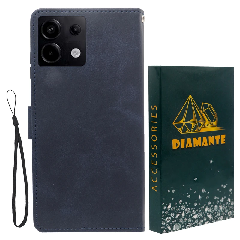 کیف کلاسوری دیامانته مدل Gira Gn مناسب برای گوشی موبایل شیائومی Redmi Note 13 Pro 4G به همراه بند آویز