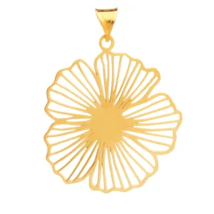 آویز گردنبند طلا 18 عیار زنانه سهی مدل گل SP13