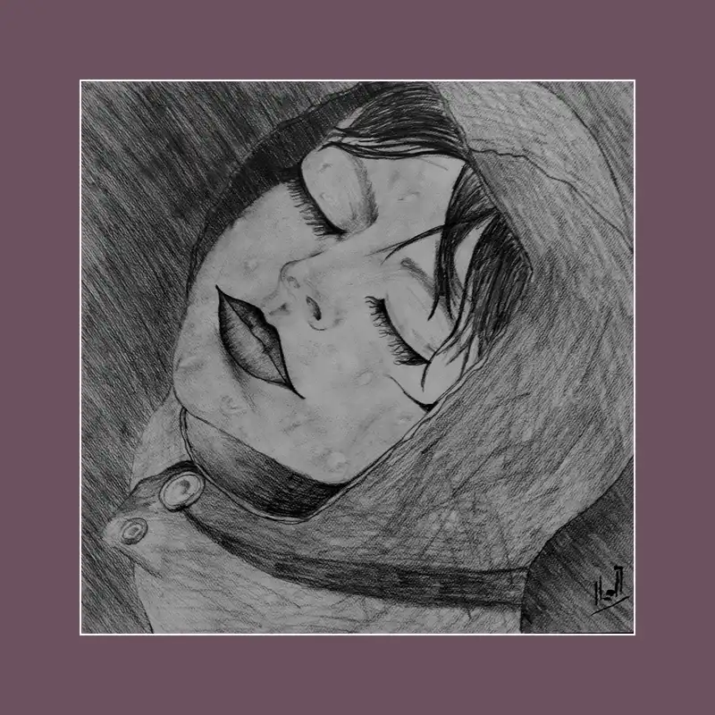 نقاشی سیاه قلم مدل احساس