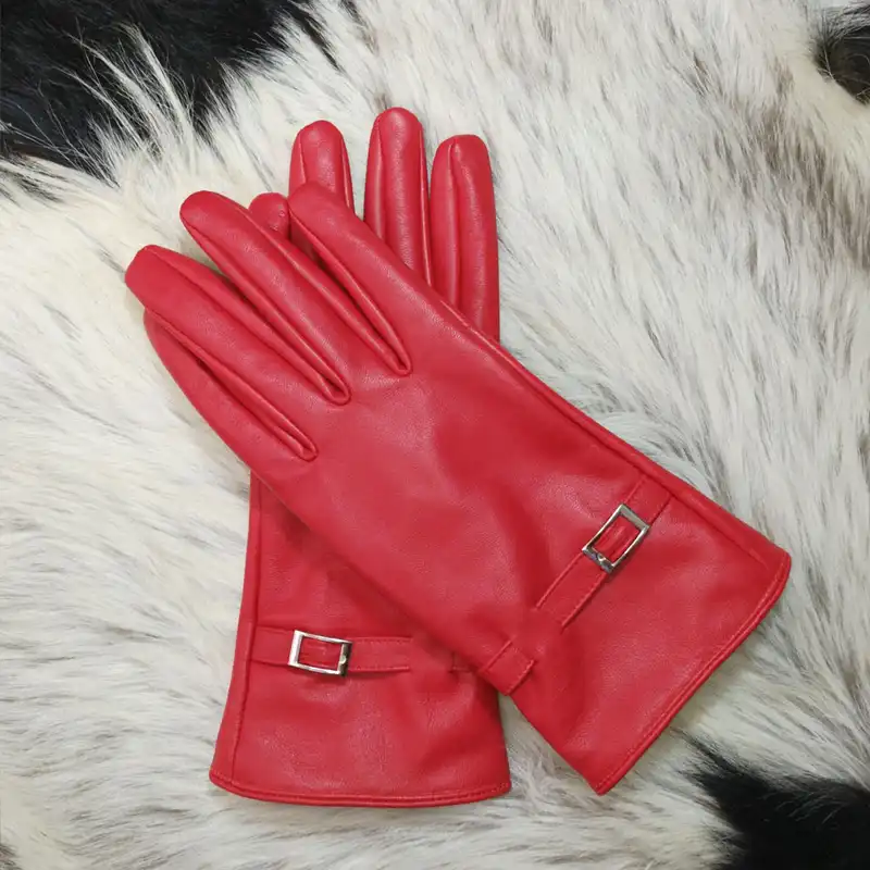 دستکش زنانه مدل چرمی کد mg09