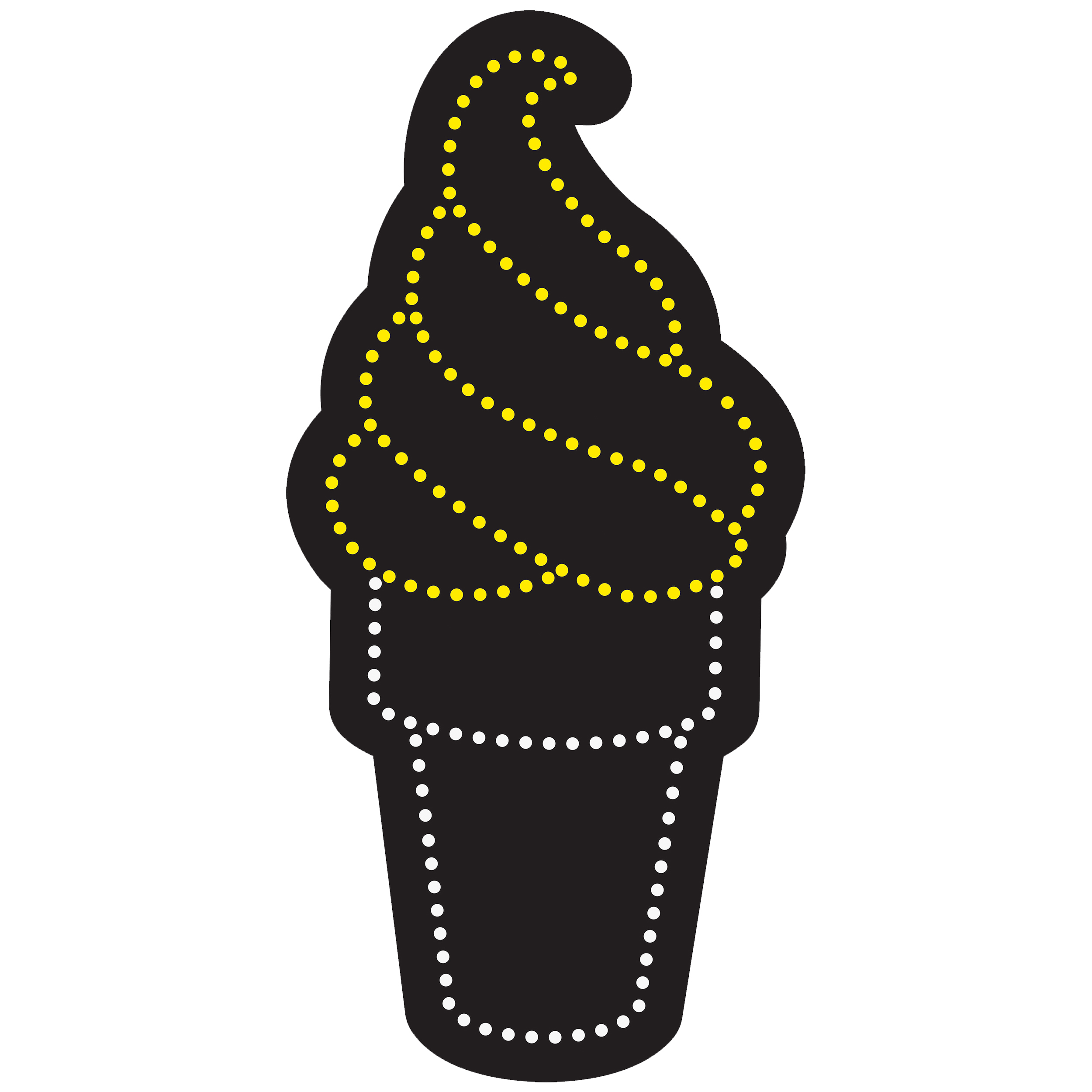 تابلو ال ای دی آیاز طرح بستنی کد 167